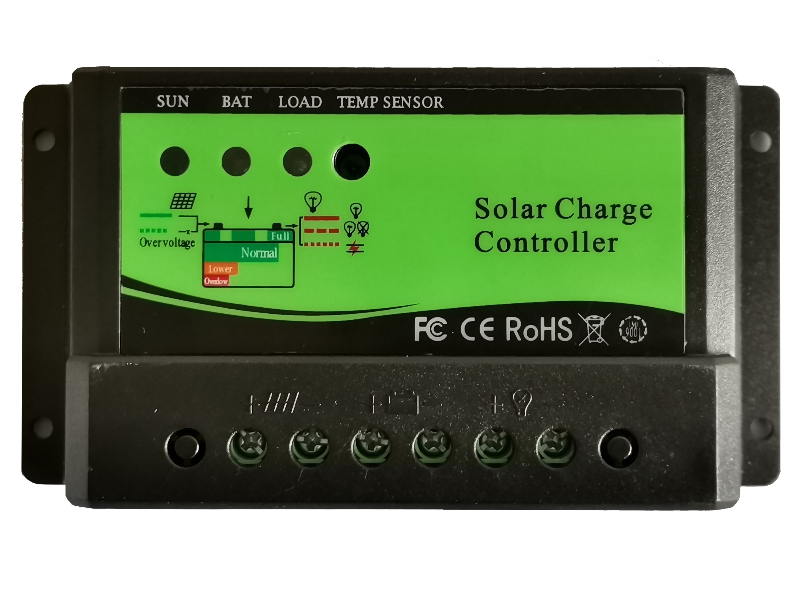 Régulateur de charge solaire PWM 12V/24V 10A